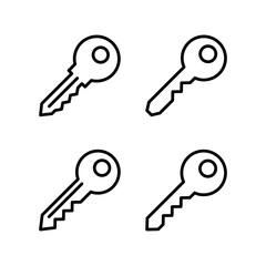 Key icon vector illustration. Key sign and symbol.