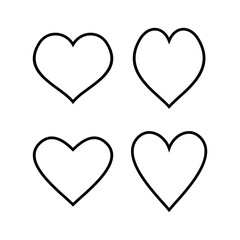 Love icon vector illustration. Heart sign and symbol. Like icon vector.