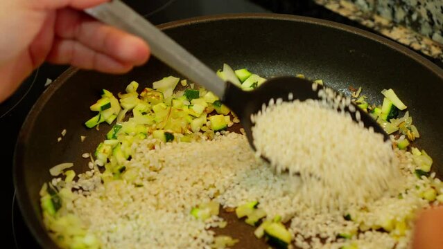 Prepara un aut&eacute;ntico risotto italiano con estos videos de stock. Aprende t&eacute;cnicas clave, explora variaciones como mariscos y verduras, y crea risottos cremosos y deliciosos.