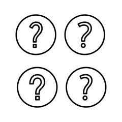 Question icon vector illustration. question mark sign and symbol
