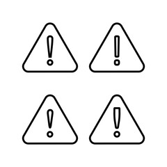 Exclamation danger sign illustration. attention sign and symbol. Hazard warning attention sign