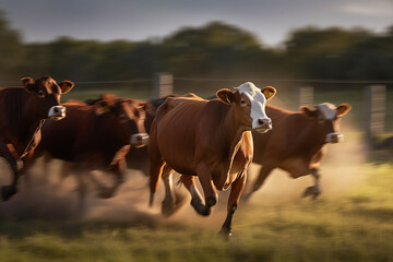 Cattle in the field - agribusiness - AI Technology
