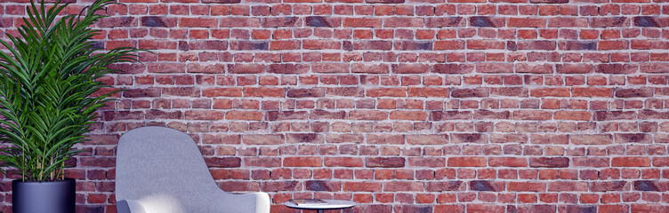 Modern 3d illustration, Banner Relaxing and Comfortable Modern Living Room with Sofas, Armchairs, Windows, Rugs, Coffee Tables, Curtains, and Bookshelves