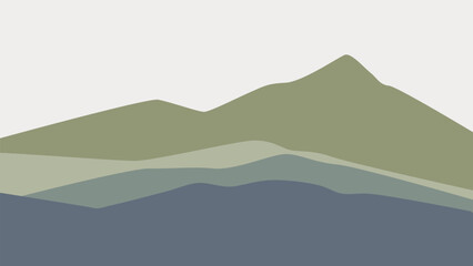 mountain landscape illustration