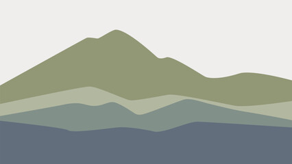 mountain landscape illustration