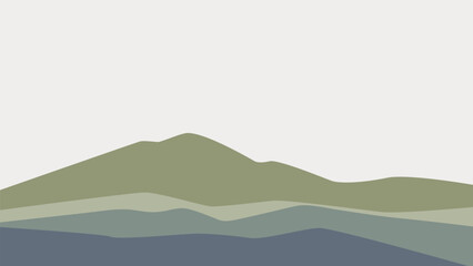 mountain landscape illustration