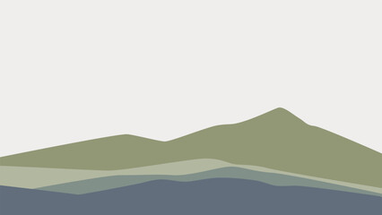 mountain landscape illustration