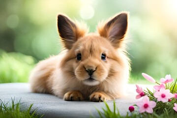 Obraz premium baby lionhead bunny