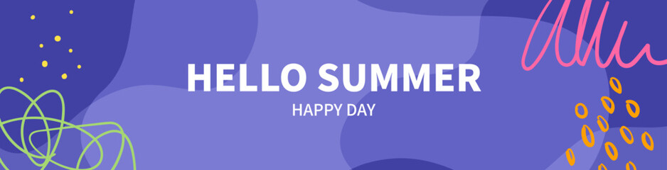 Fototapeta premium 자유로운 추상 배경패턴과 배너 디자인