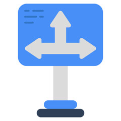 Modern design icon of directional arrows 
