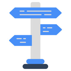 Modern design icon of roadboard 