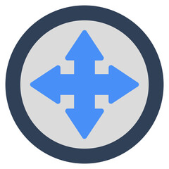 Modern design icon of directional arrows 