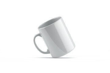 Mug Mockup with white background. Coffee mug white. 3D illustration, 3D rendering. 