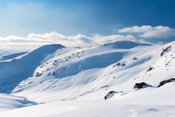 Winter Wonderland: Stunning Carpathian Mountain Landscape Covered in Snow, Generative AI