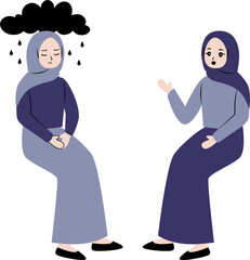 people do counseling illustration 