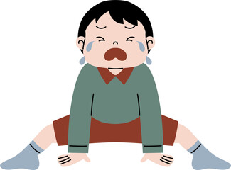 kid tantrum illustration