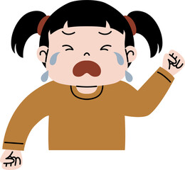 kid tantrum illustration