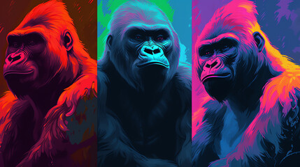 A Vibrant Gorilla Sequence
