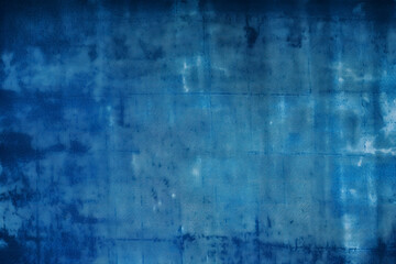 Blue background in a grungy style,  Textured, dark indigo. Generative Ai.