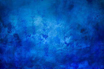 Fototapeta premium Blue background in a grungy style, Textured, dark indigo. Generative Ai.