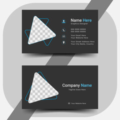 Business Card, perfect for creative professional business, Annual report brochure Card design template vector	
