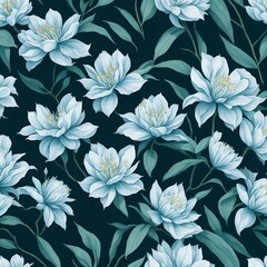seamless floral pattern wallpaper, Generativa AI