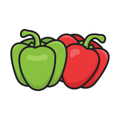 paprika icon vector design template in white background