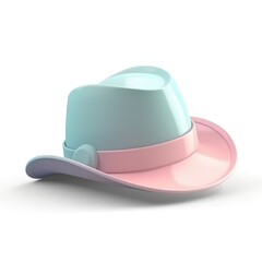 cute hat pastel colors, generative ai