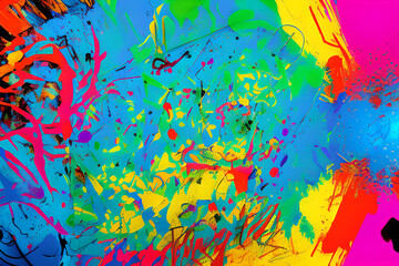 abstract background with color splash art