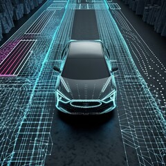 Autonomous car, data showing detection