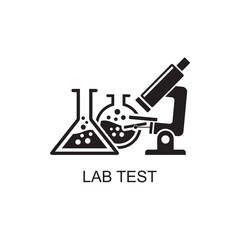 Fototapeta na wymiar lab test icon , laboratory icon