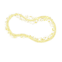 golden glitter organic shape