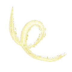 golden glitter organic shape