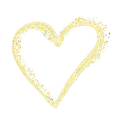 golden glitter organic shape