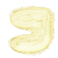 golden glitter organic shape