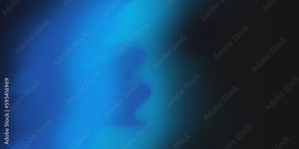 Wall mural blue gradient abstract background with noise grain texture