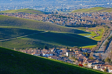 View of the Village in San Ramon, San Francisco East Bay, California
