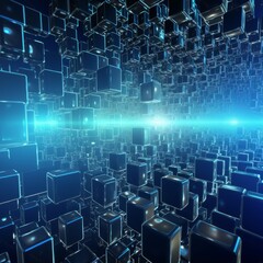 Obraz premium Blockchain