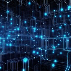 Obraz premium Blockchain