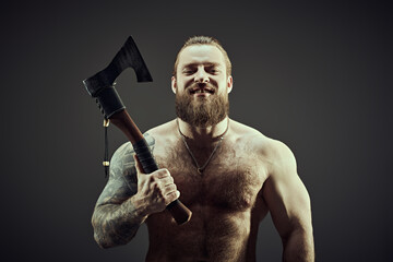 lumberjack with an axe