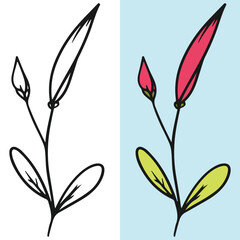 flat flower icon illustration, editable vector file for all of your graphic needs.