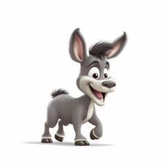 Fototapeta na wymiar Happy Donkey. Generative AI