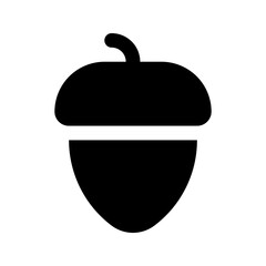 acorn glyph icon