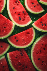 slices of watermelon, ai