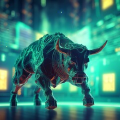 Obraz premium Market is bullish