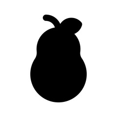 pear glyph icon