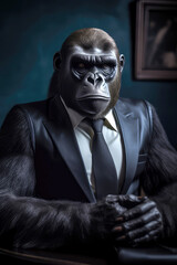 mafia gorilla surrealism, ai