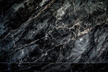 Fototapeta premium textured background with a black and white marble pattern. Generative AI
