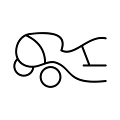 women laying spa and sauna outline icon vector illustration