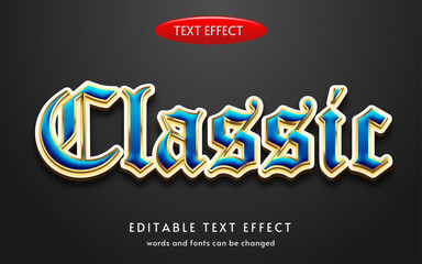 Classic Text Effect Editable